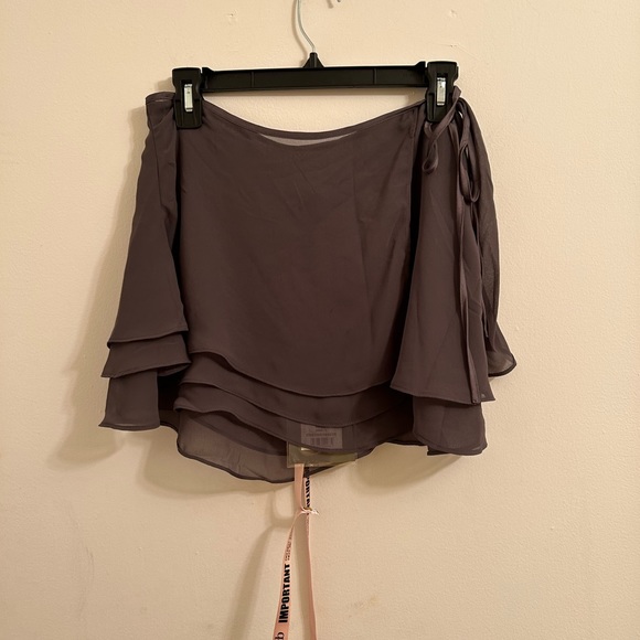 NWT House Of CB Clarice Shadow Floaty Layered Mini Skirt - Picture 9 of 13